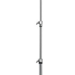 A professional boom microphone stand with an adjustable arm and tripod base.