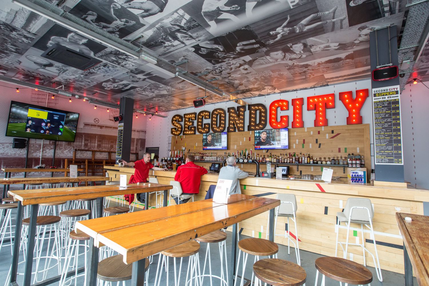 Distributed audio and sports streaming at Second City bar in Ancoats Manchester